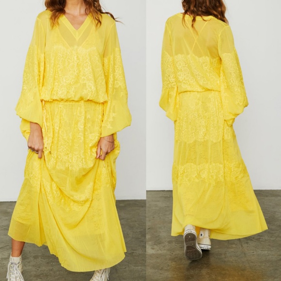 NWT Hot As Hell HAH Long Sheer Lace Mesh Dress - Picture 2 of 8